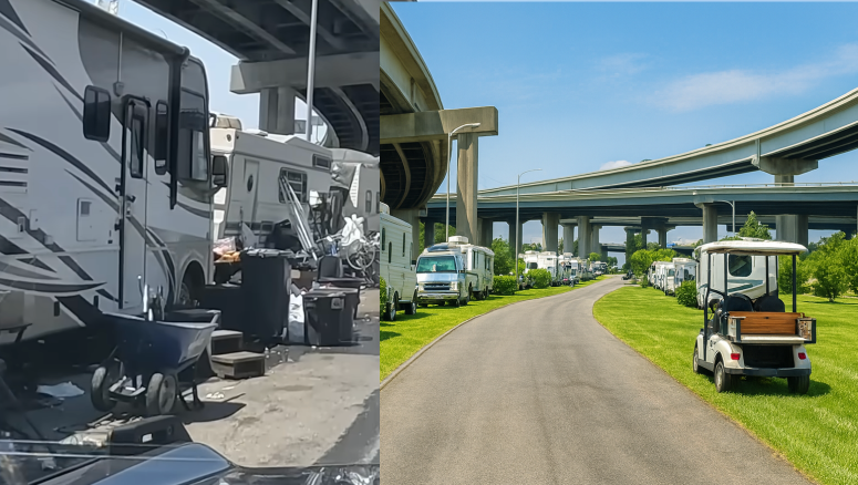 ENVISEA AI Creates Car Windows That Show Golf Courses Instead of Homeless Camps